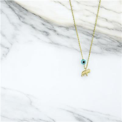 14 Ayar Altın Hayvan Figürlü Kolye  -  0201239