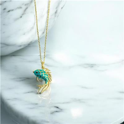 14 Ayar Altın Hayvan Figürlü Kolye  -  0201777