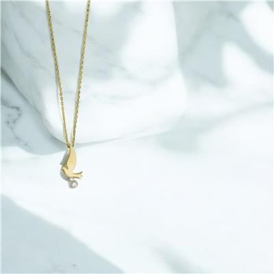 14 Ayar Altın Hayvan Figürlü Kolye  -  0201234