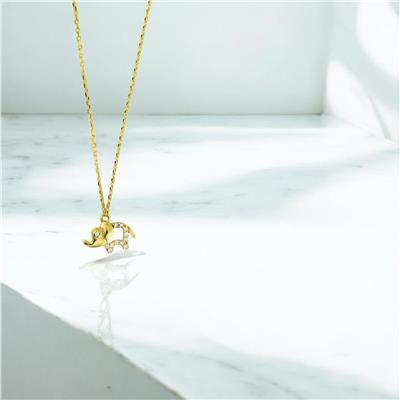 14 Ayar Altın Hayvan Figürlü Kolye  -  0206146