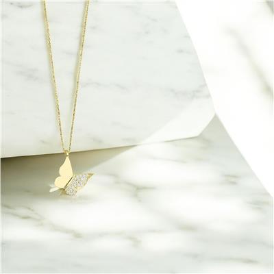 14 Ayar Altın Hayvan Figürlü Kolye  -  0201236