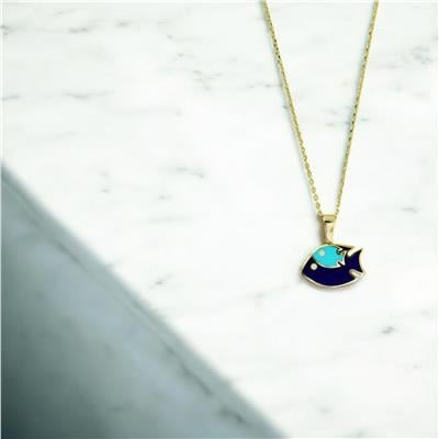 14 Ayar Altın Hayvan Figürlü Kolye  -  0203481