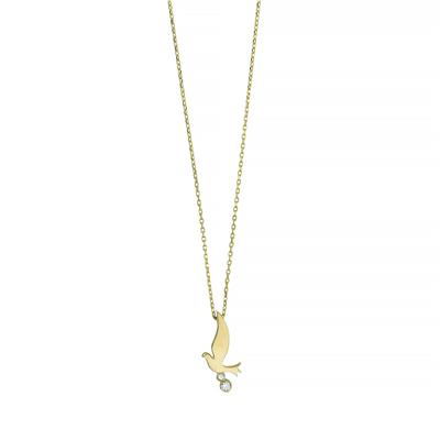 14 Ayar Altın Hayvan Figürlü Kolye  -  0201234