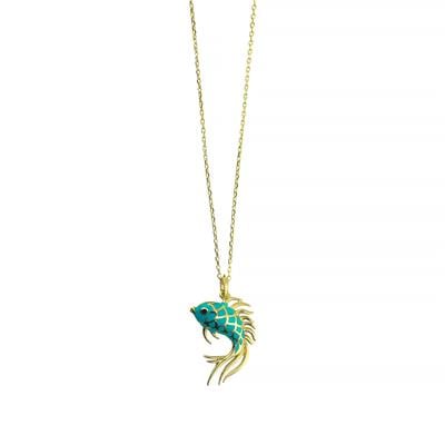 14 Ayar Altın Hayvan Figürlü Kolye  -  0201777