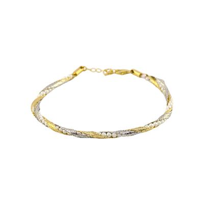 14 Ayar Altın İncili Bileklik  -  0191105