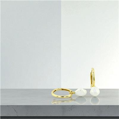 14 Ayar Altın İncili Küpe  -  0197120