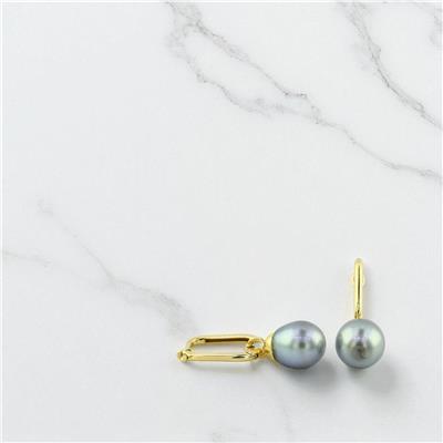 14 Ayar Altın İncili Küpe  -  0197125