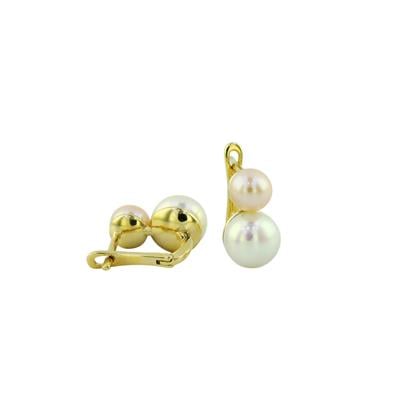 14 Ayar Altın İncili Küpe  -  0197149