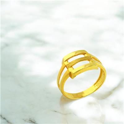 14 Ayar Altın Kaburga Yüzük  -  0198959