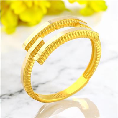 14 Ayar Altın Kaburga Yüzük  -  0201146