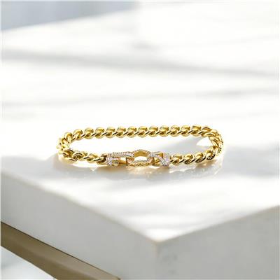 14 Ayar Altın Kalpli Bileklik  -  0189392