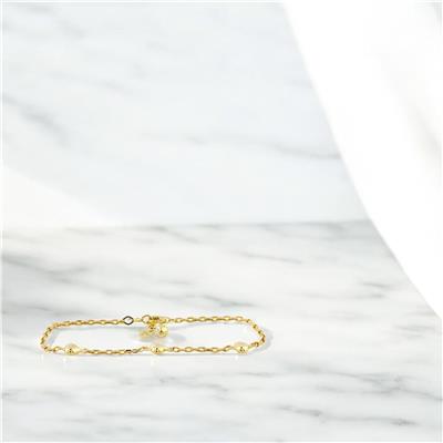 14 Ayar Altın Kalpli Bileklik  -  0189801