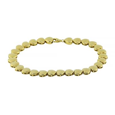 14 Ayar Altın Kalpli Bileklik  -  0194652