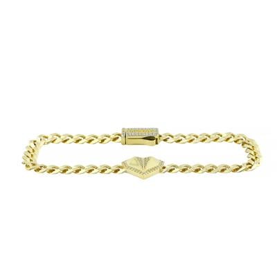 14 Ayar Altın Kalpli Bileklik  -  0205227