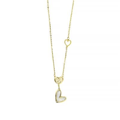 14 Ayar Altın Kalpli Kolye  -  0195420
