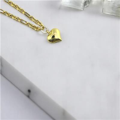 14 Ayar Altın Kalpli Kolye  -  0195512