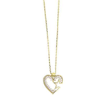 14 Ayar Altın Kalpli Kolye  -  0200858