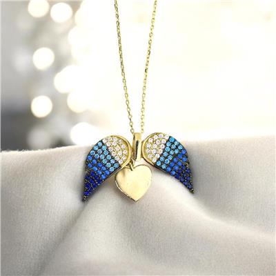 14 Ayar Altın Kalpli Kolye  -  0200859