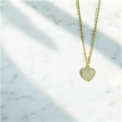 14 Ayar Altın Kalpli Kolye  -  0203476