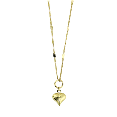 14 Ayar Altın Kalpli Kolye  -  0205476