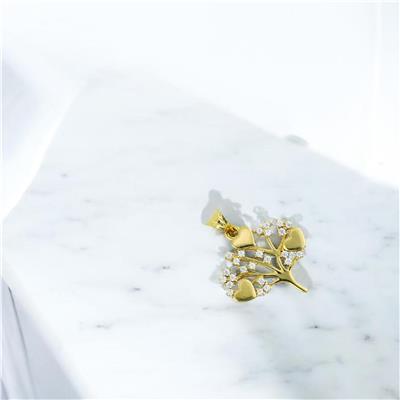 14 Ayar Altın Kalpli Kolye Ucu  -  0204408