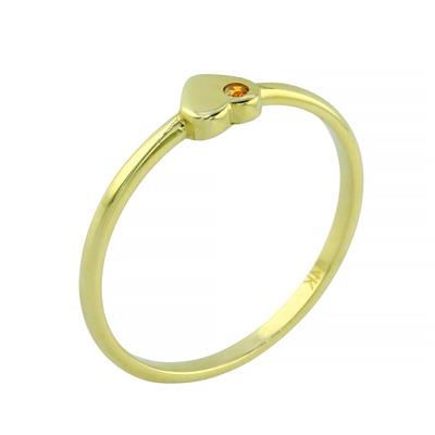 14 Ayar Altın Kalpli Yüzük  -  0201334