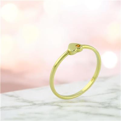 14 Ayar Altın Kalpli Yüzük  -  0201334