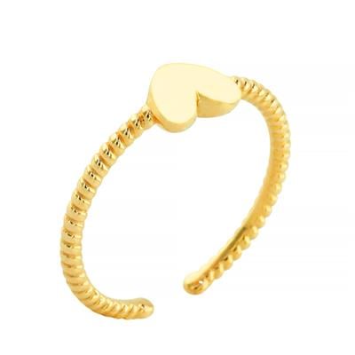 14 Ayar Altın Kalpli Yüzük  -  0201764