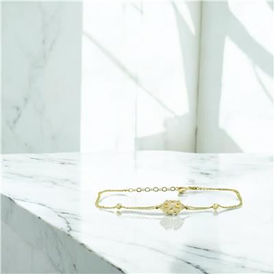 14 Ayar Altın Kartaneli Bileklik  -  0201388