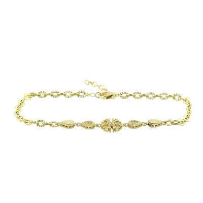 14 Ayar Altın Kartaneli Bileklik  -  0207211