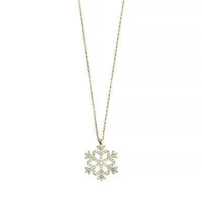 14 Ayar Altın Kartaneli Kolye  -  0201275