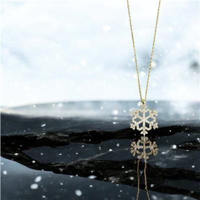 14 Ayar Altın Kartaneli Kolye  -  0201275