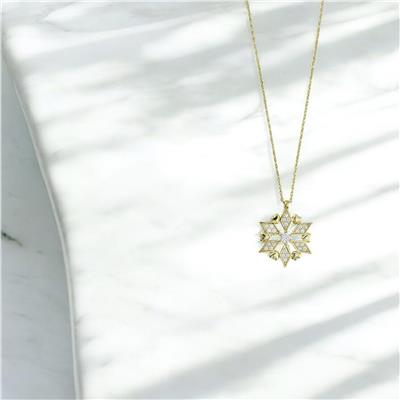 14 Ayar Altın Kartaneli Kolye  -  0201276