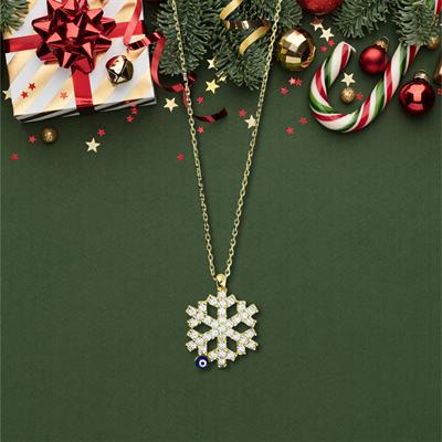 14 Ayar Altın Kartaneli Kolye  -  0201278