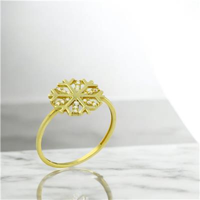 14 Ayar Altın Kartaneli Yüzük  -  0201338