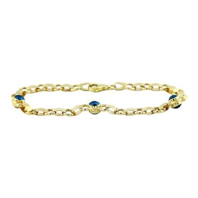 14 Ayar Altın Nazar Boncuklu Bileklik  -  0200953