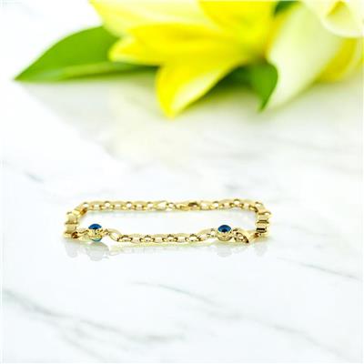 14 Ayar Altın Nazar Boncuklu Bileklik  -  0200915