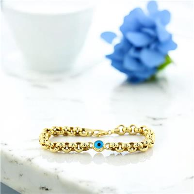 14 Ayar Altın Nazar Boncuklu Bileklik  -  0200926