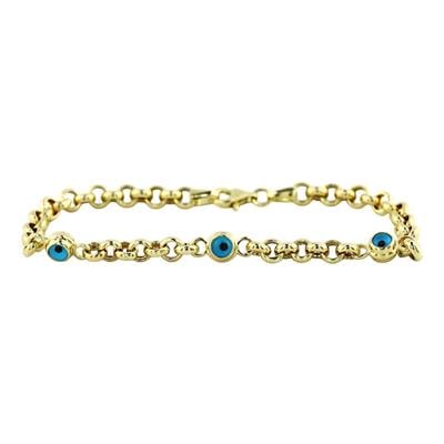 14 Ayar Altın Nazar Boncuklu Bileklik  -  0200928