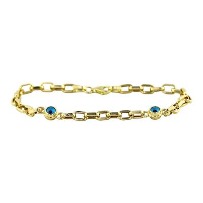 14 Ayar Altın Nazar Boncuklu Bileklik  -  0200933