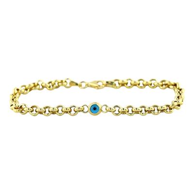 14 Ayar Altın Nazar Boncuklu Bileklik  -  0200919