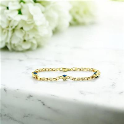 14 Ayar Altın Nazar Boncuklu Bileklik  -  0200953