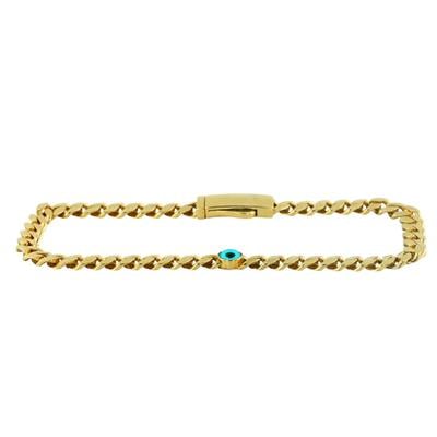 14 Ayar Altın Nazar Boncuklu Bileklik  -  0202196