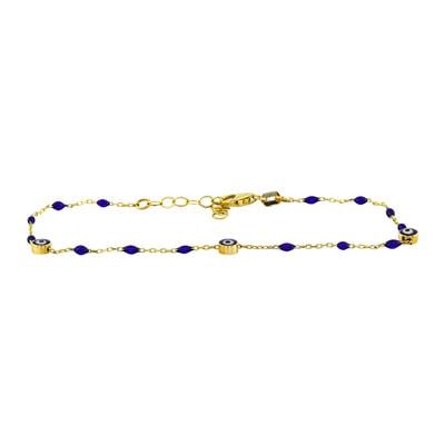 14 Ayar Altın Nazar Boncuklu Bileklik  -  0192997