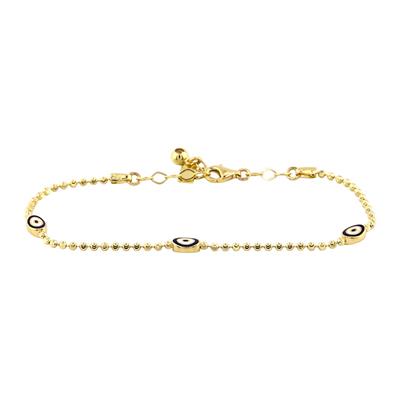 14 Ayar Altın Nazar Boncuklu Bileklik  -  0188368