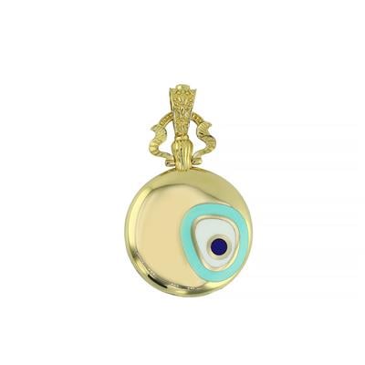 14 Ayar Altın Nazar Boncuklu Kolye Ucu  -  0201774
