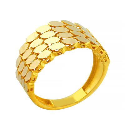 14 Ayar Altın Pullu Yüzük  -  0198960