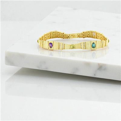 14 Ayar Altın Renkli Bileklik  -  0198884