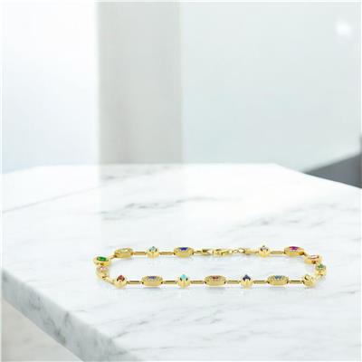 14 Ayar Altın Renkli Bileklik  -  0204011