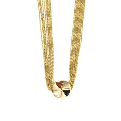 14 Ayar Altın Renkli Kolye  -  0191101